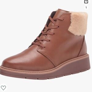 Clarks Andie Mae Boots Fur Leather